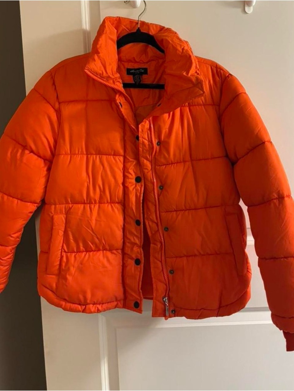 Bright Orange Puffer Jacket